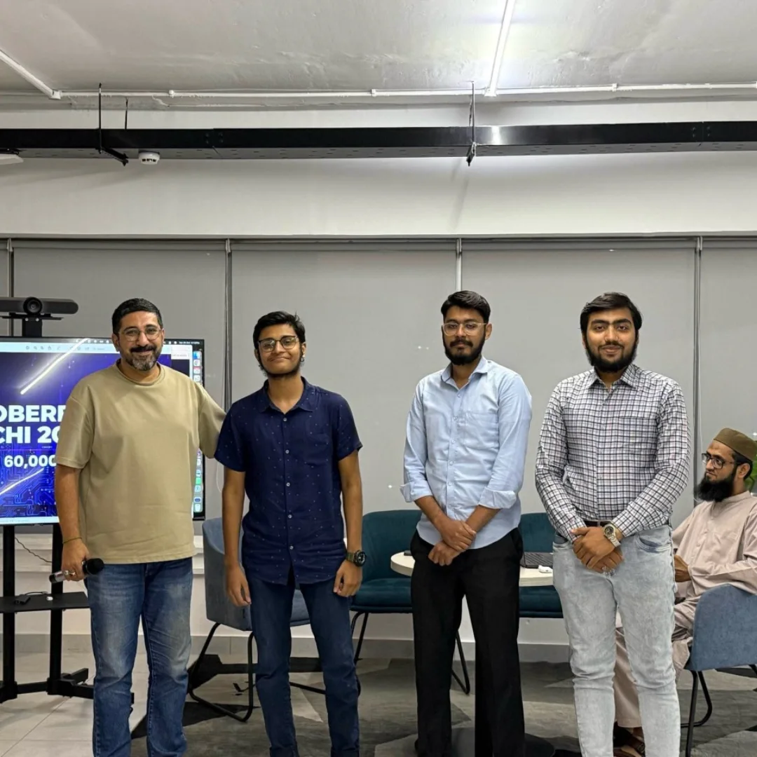 Team announced 2nd place at Hacktoberfest, with judge Aaqib Sayed